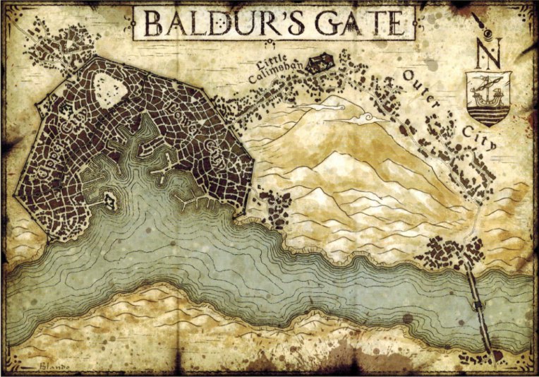Map of Baldur’s Gate
