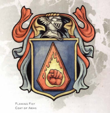 Flaming Fist coat of arms